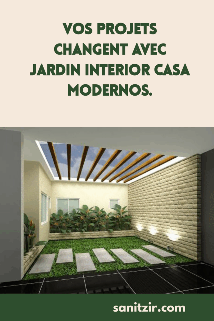 Transformez vos projets avec jardin interior casa modernos dès aujourd ...